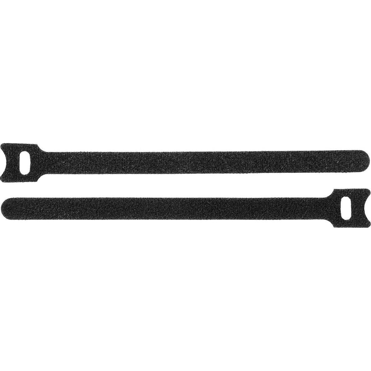 ProXtend, Kabelbinder, Hook and Loop 20cm x 12mm Black 10pcs (Klettkabelbinder, 200 mm, 10 Stk.)