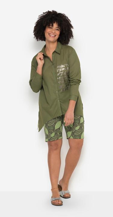 Immagine prodotto Janet & Joyce Hemdbluse, Voile, Seiten-Druck, Langarm, Zipfelsaum (50)