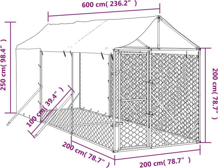 Produktbild vidaXL Alidia (Hundezwinger)