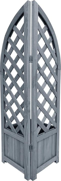 Image du produit HTI-Living Jardinière avec treillis Heidi Gris