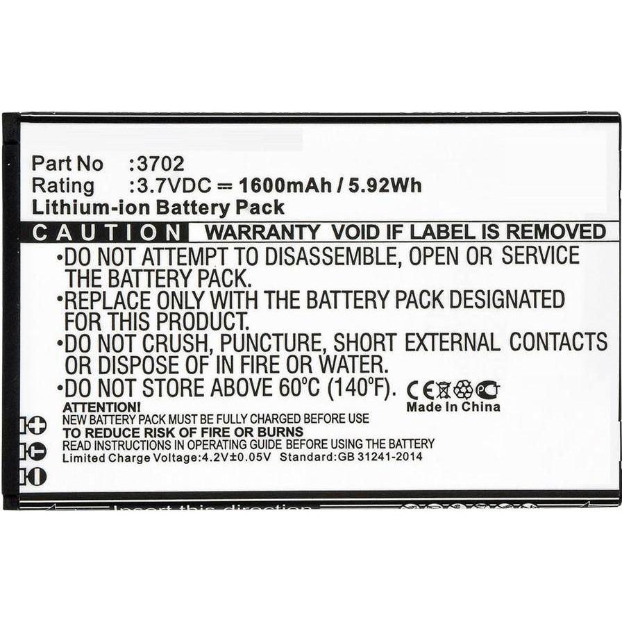 Thumbnail - CoreParts Battery for Wiko Mobile (1 Zellen, 1600 mAh), Notebook Akku, Schwarz