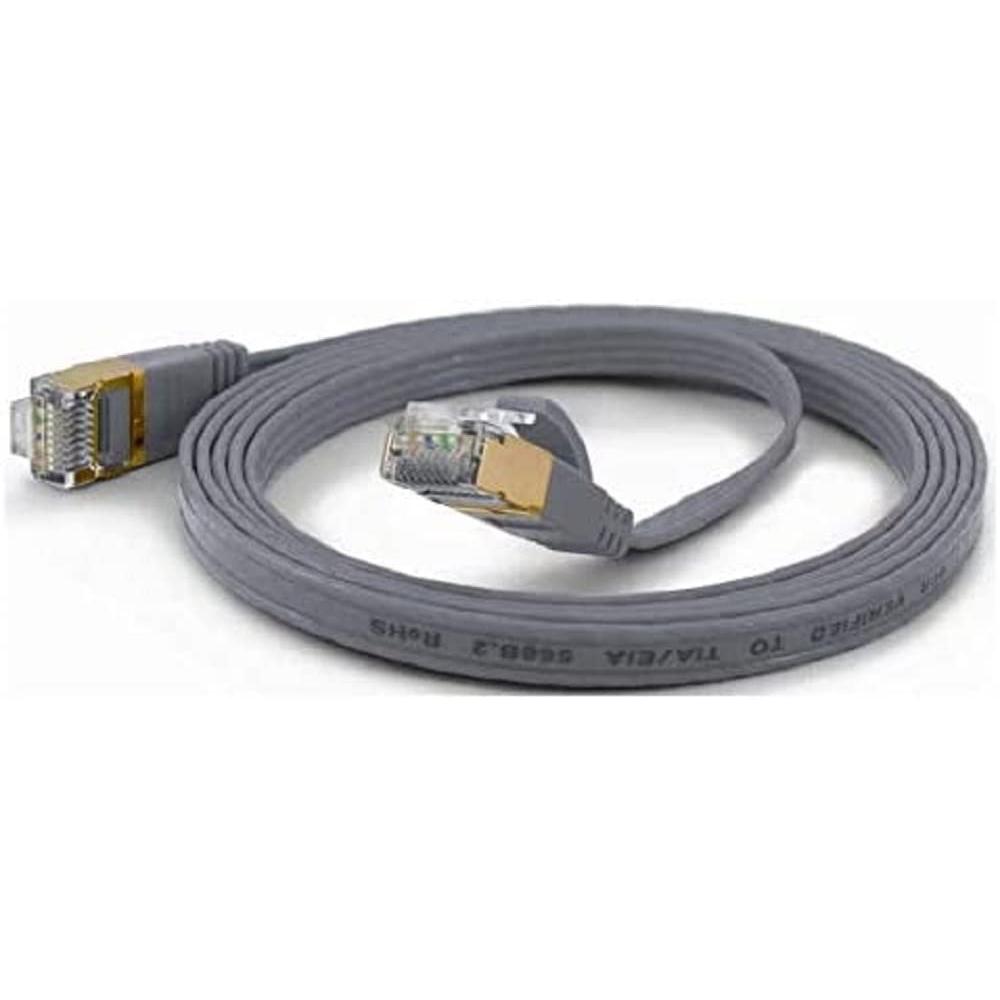 Thumbnail - Wantec Flaches CAT6A FTP Patchkabel (F/UTP, CAT6a, 1 m), Netzwerkkabel