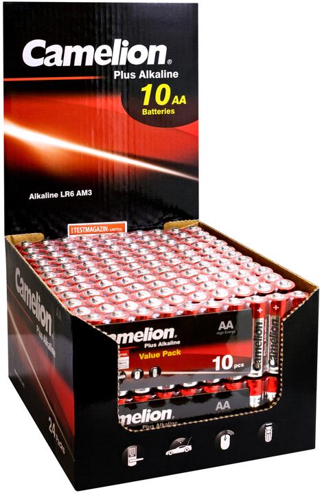 Immagine prodotto Camelion LR6-SP10 - Batteria usa e getta - AA - Alcalina - 1,5 V - 10 pezzi - 2700 mAh (10 pz., AA, 2700 mAh)