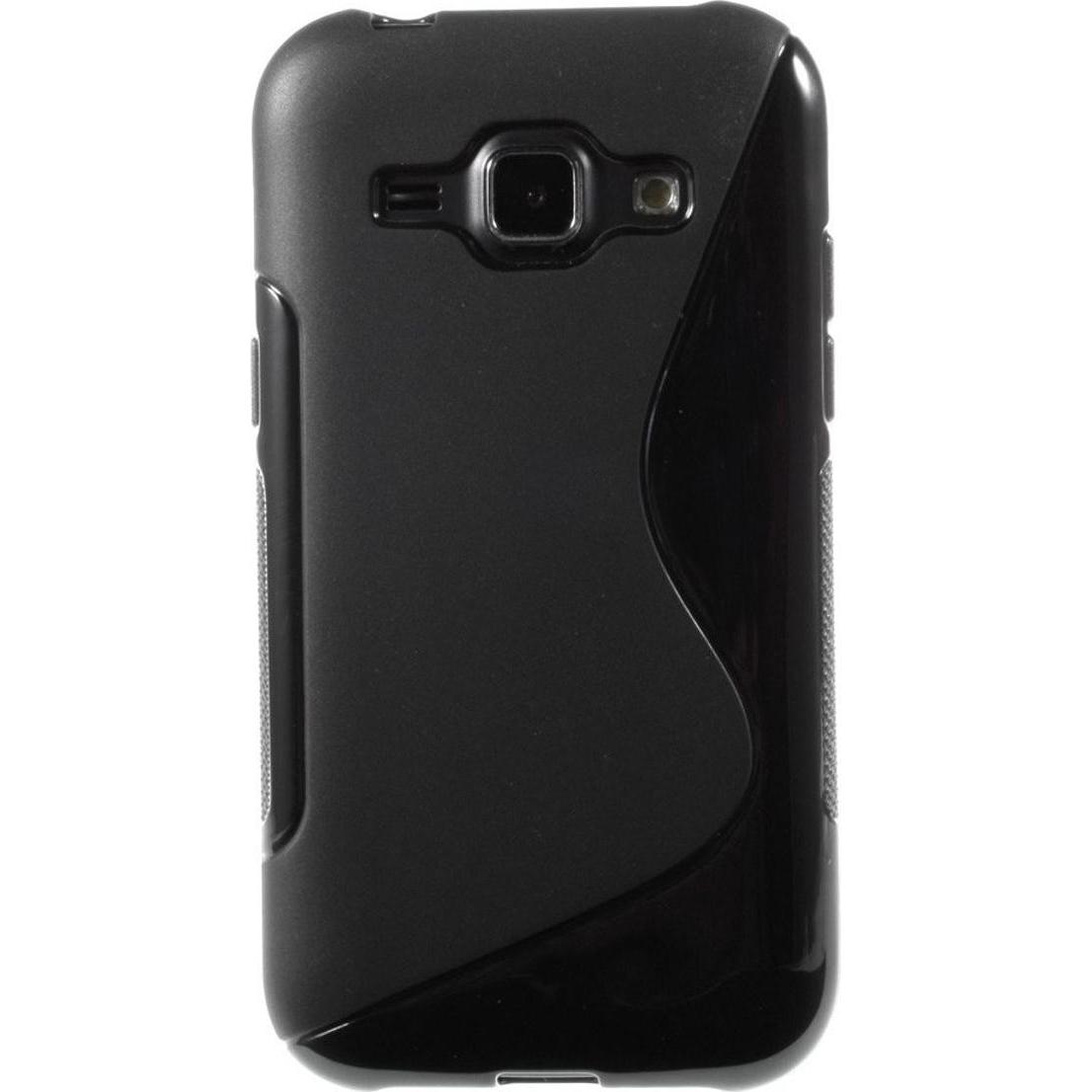 Thumbnail - König Design Handyhülle TPU Schutzhülle für Samsung Galaxy J1 Schwarz (Samsung Galaxy J1), Smartphone Hülle, Schwarz