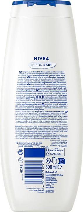 Produktbild NIVEA Peach & Apricot Seed Oil Pflegedusche (500 ml)