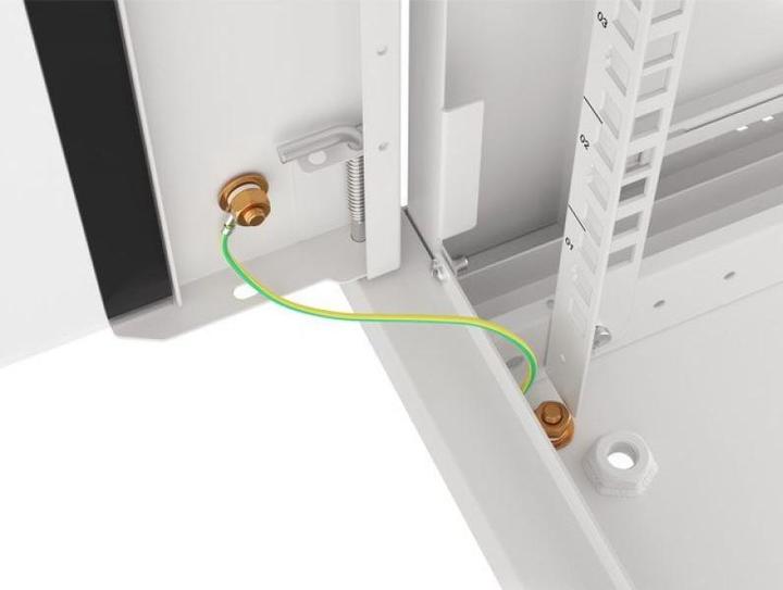 Produktbild Lanberg Wand- Rack 19 " 4HE 600X450mm grau (4 HE, 19 Zoll Rack)