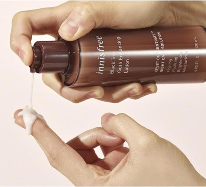 Actual product image Innisfree Black Tea Youth Enhancing Lotion (120 ml, 24h cream)
