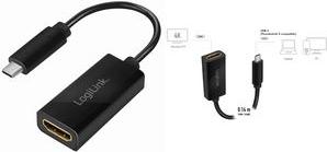 Image du produit LogiLink Adaptateur graphique USB 3.2, USB-C (0.15 m, HDMI)