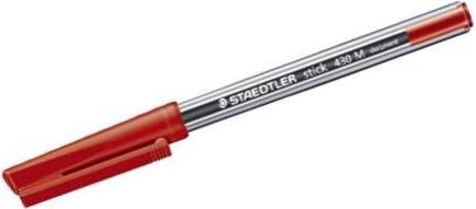Image du produit Staedtler ® Stylo à bille jetable stick 430 0,35mm rouge modèle à capuchon indélébile (Rouge, 1 x)