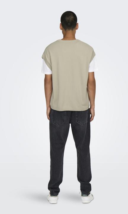 Produktbild Only & Sons Locker geschnitten V-Ausschnitt Strickweste Weste (XXL)
