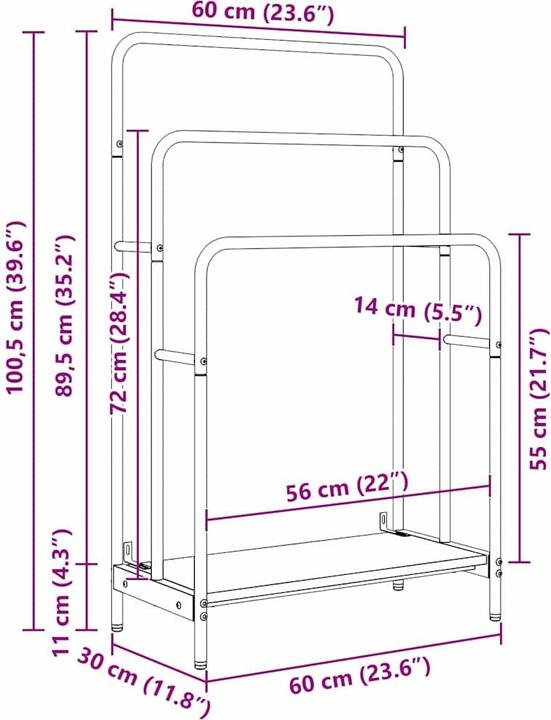 Actual product image vidaXL Kleiderständer