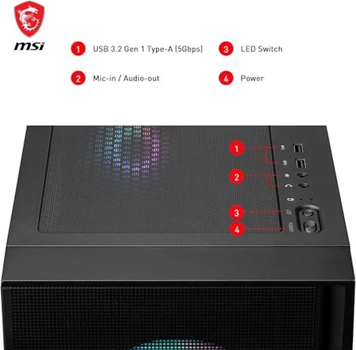 Image du produit MSI GEH Midi MAG Forge 320R Airflow (Mini-ITX, mATX, ATX)
