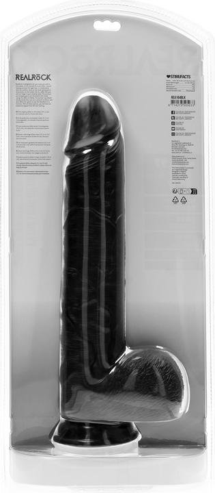 Actual product image RealRock Extra Large Straight with Balls 14 / 35,5 cm - Black