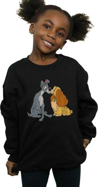 Produktbild Disney Lady And The Tramp Distressed Kiss Sweatshirt Mädchen (104)