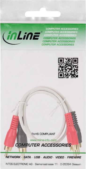 Produktbild InLine Cinch – Cinch (1 m, Cinch Kabel)