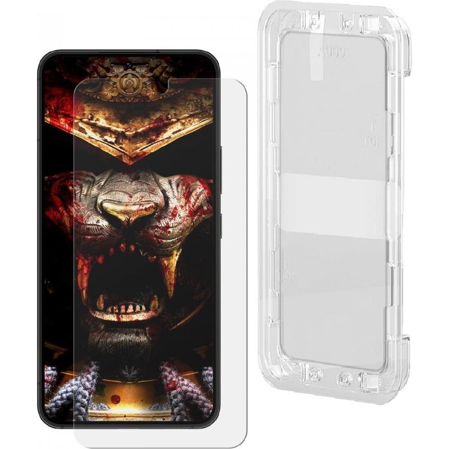 Protectorking 2x echtes Tempered 9H Panzerhartglas 3D KLAR (2 Stück, Samsung Galaxy S20 FE), Smartphone Schutzfolie, Tra...