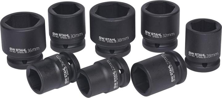 SW-Stahl 07900L Prese di corrente da 3/4 di pollice, 8 pezzi 22-38 mm (22 mm, 38 mm)
