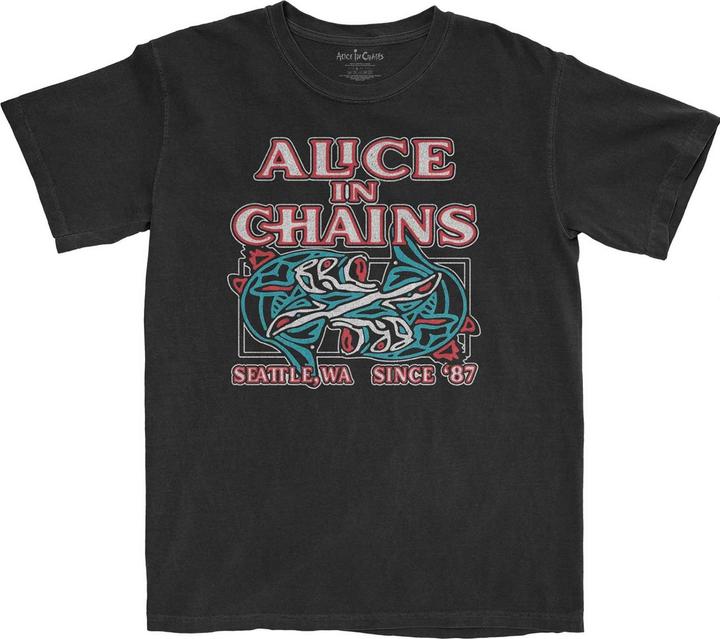 Immagine prodotto Alice In Chains Maglietta in cotone Totem Fish Unisex Adulto (S)