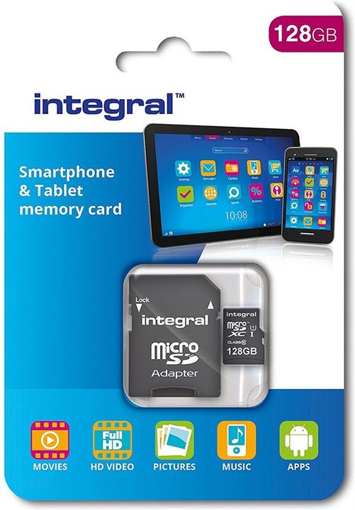 Productafbeelding micro SDXC MicroSDXC UHS-I Klasse 10 (128 GB, microSDXC, U1, UHS-I)