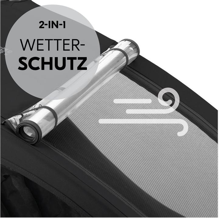 Produktbild Hauck 2in1 Fahrradanhänger Sparset Dryk Duo Plus