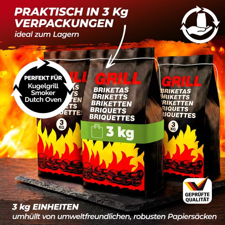 Actual product image Deuba Grillbriketts (21 kg)