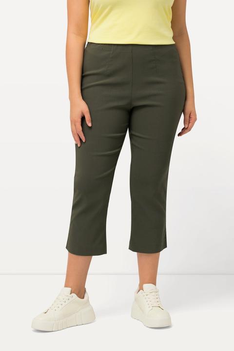 Immagine prodotto Ulla Popken Pantaloni di bengalina elasticizzata, lunghi fino al polpaccio, con cintura elastica (64)