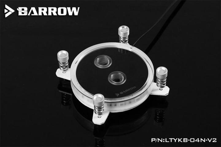 Actual product image Barrowch INTEL CPU Water Block Rays Edition - White