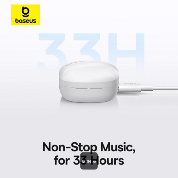 Produktbild Baseus Bowie E20 Kopfhörer Kabellos im Ohr Anrufe/Musik Bluetooth Weiss (ANC, 6 h, Kabellos)