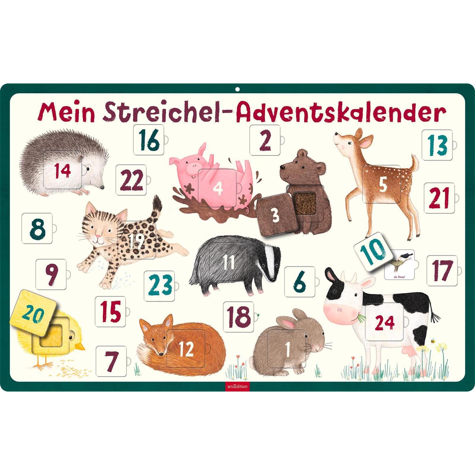Ars Edition Mein Streichel-Adventskalender