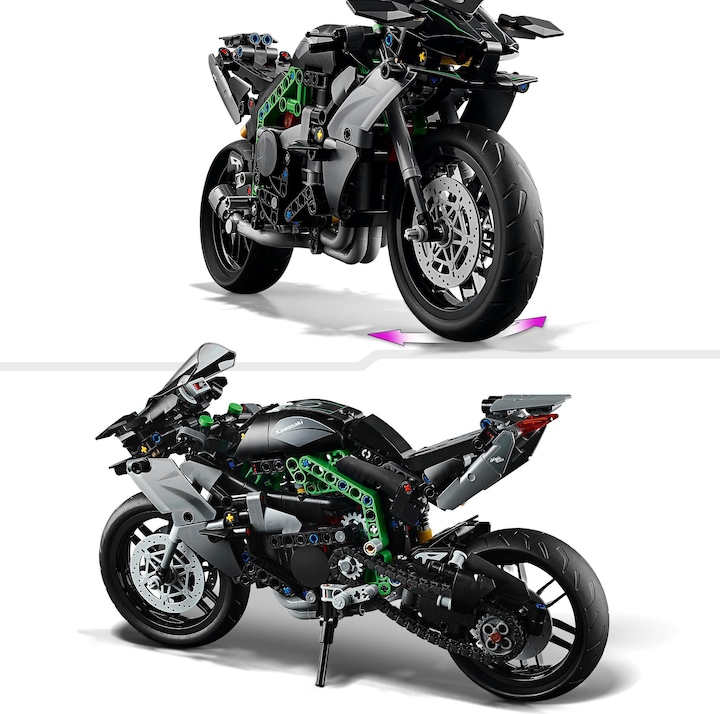 Image du produit LEGO Kawasaki Ninja H2R Motorrad (42170, LEGO Technic)