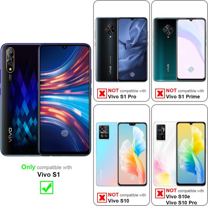 Produktbild Cadorabo Book Invisible Magnet Cover (Vivo S1)