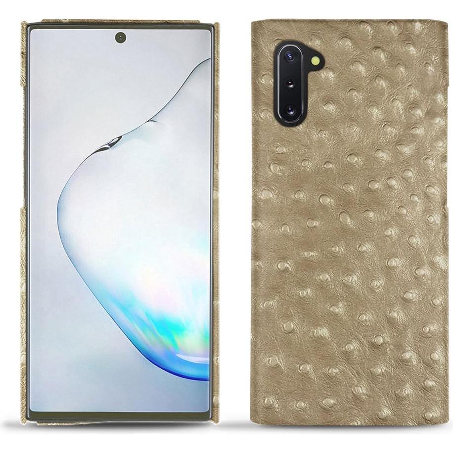Noreve Lederschutzhülle (Samsung Galaxy Note 10), Smartphone Hülle, Beige