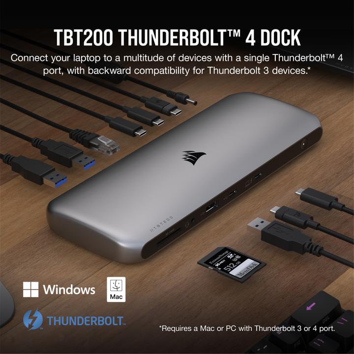 Produktbild Corsair TBT200 EU Version (Thunderbolt, 10 Ports)