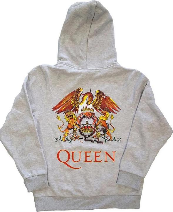 Immagine prodotto Queen Felpa classica con cappuccio e zip a tutta lunghezza (L)