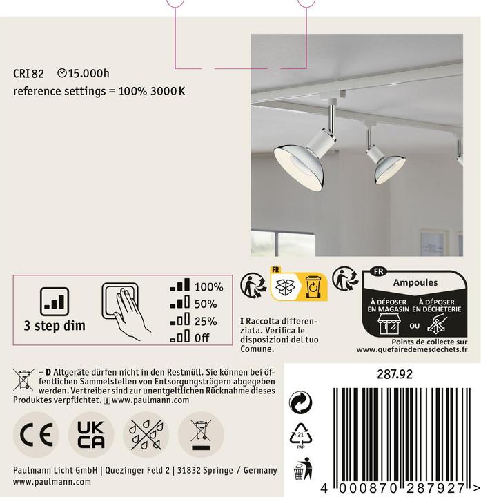 Produktbild Paulmann Reflektor (GU10, 360 lm, 1x)