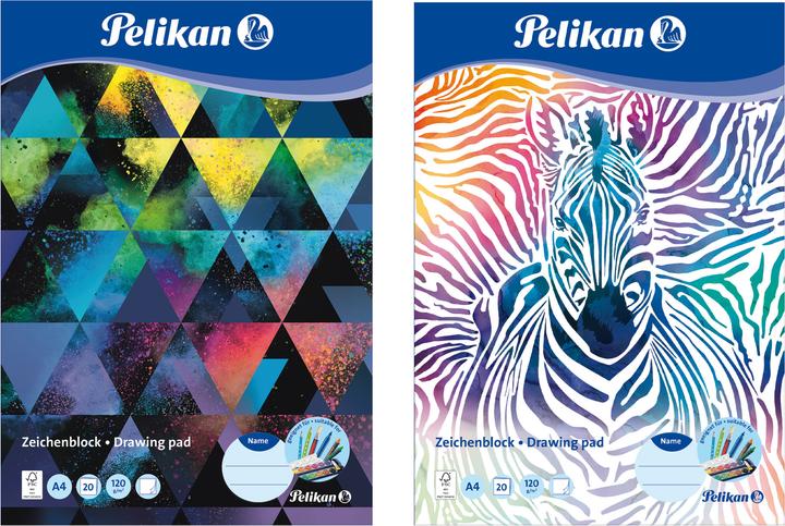 Pelikan Blocco da disegno A4 a 2 motivi 20 fogli (A4, Nessuna)