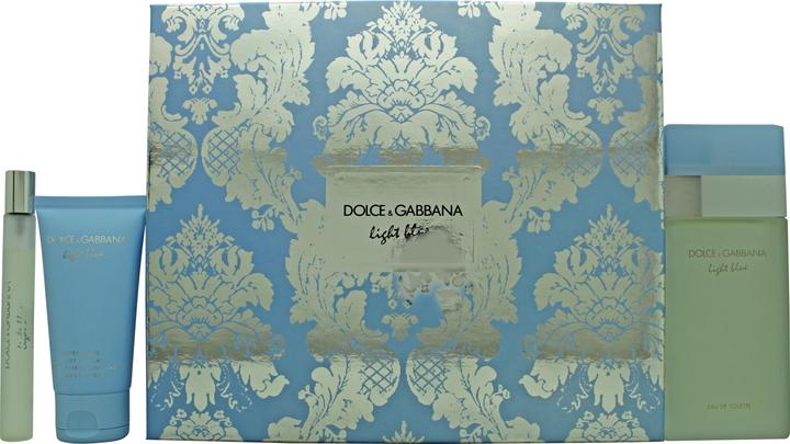 Actual product image Dolce & Gabbana D&G Light Blue Set (L) EDT 100ml + BL 50ml + EDT 10ml (Perfume set)