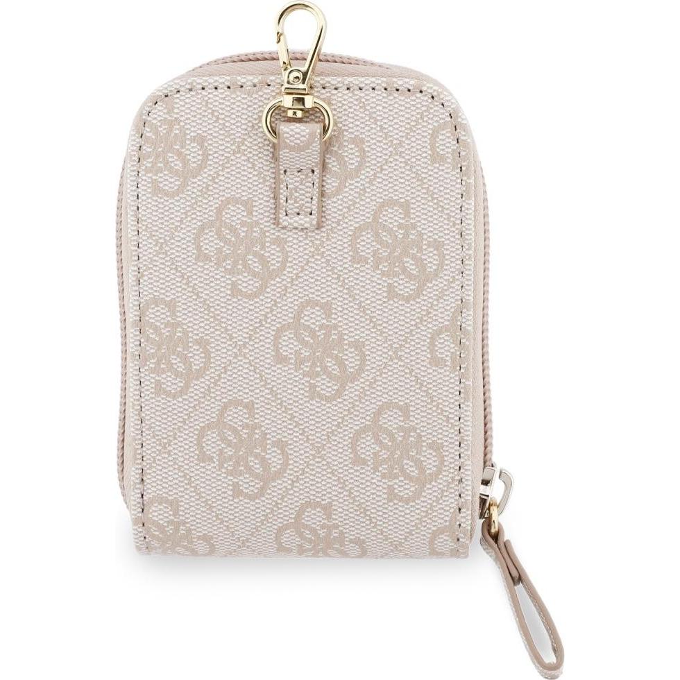 Guess, Portafoglio, Universal lanyard with wallet 4G Metal Logo pink, Pink