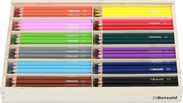 Produktbild Betzold 144 dicke Dreikantstifte (17,5 cm) in Holzbox (144x)