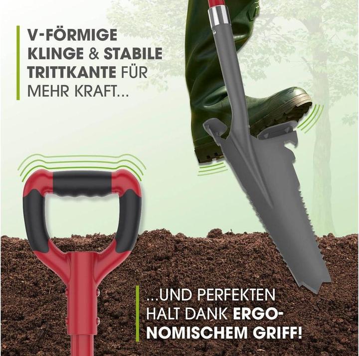 Actual product image SOG EASYmaxx Spaten- & Wurzelsäge - 114 cm, Grau/Rot