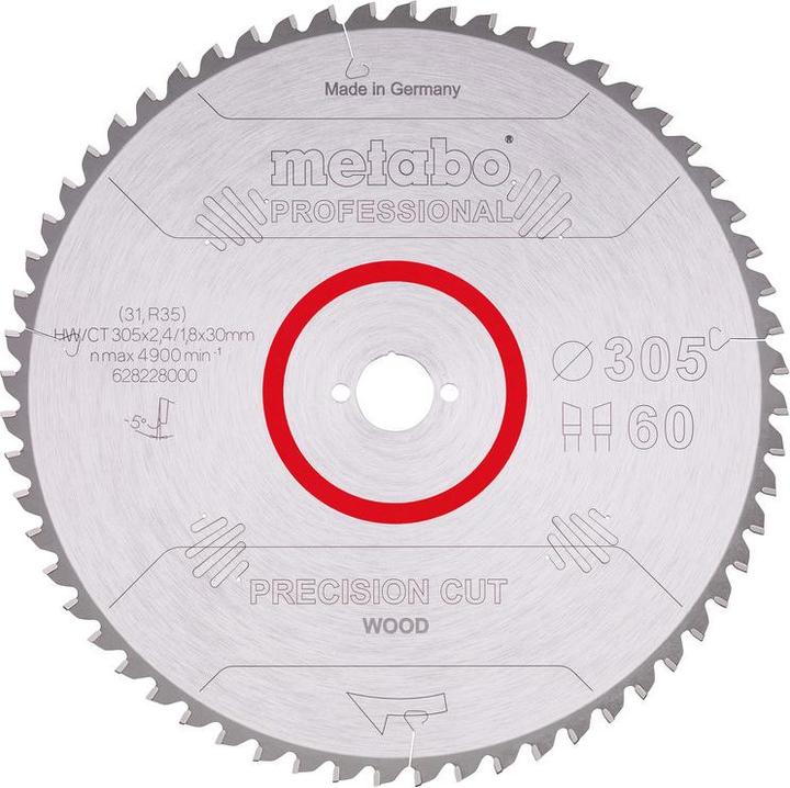 Productafbeelding Metabo Precies gesneden hout - Professioneel