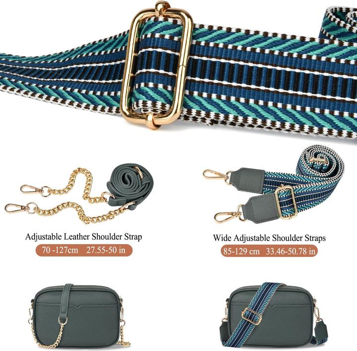 Image du produit Only-Bags.Store Kleine Umhängetasche Elegante Umhängetasche mit 2 abnehmbaren breiten Schulterriemen