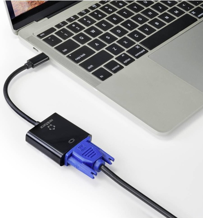 Image du produit Renkforce Adaptateur USB-C mâle vers VGA femelle (VGA, USB-C, 10 cm)