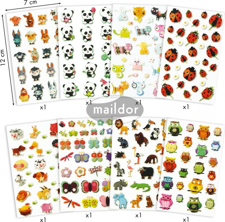 Image du produit My Mandarine Cooky, Sach 8 pl 7,5x12cm, Assortiment n°2, Animaux - A motifs