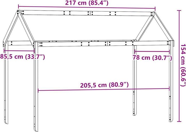 Produktbild vidaXL Dach für Kinderbett