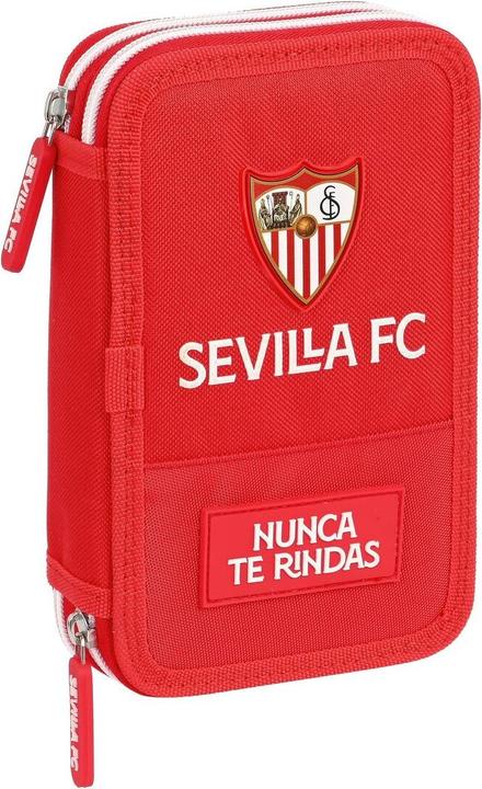Actual product image Sevilla Fútbol Club Double pencil case Red (28 pieces)