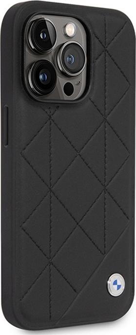 Produktbild BMW Etui BMHCP14L22RQDK iPhone 14 Pro 6,1" czarny/black Leather Quilted (Apple iPhone 14 Pro)