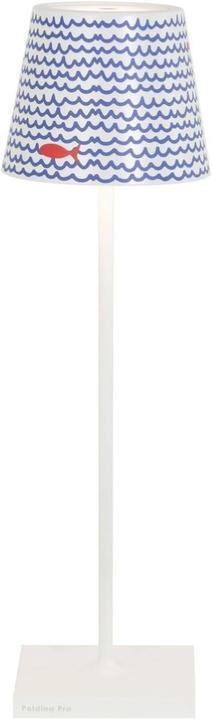 White with blue sea accents