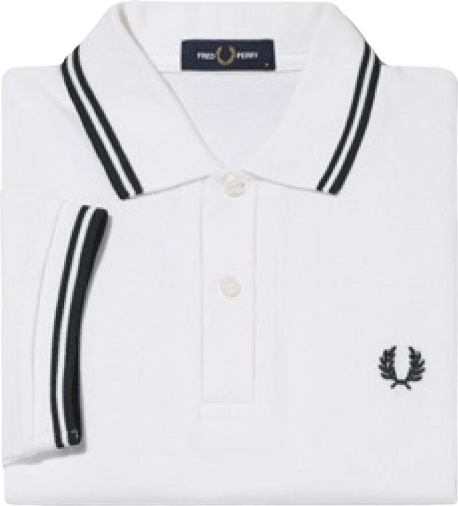 Image du produit Fred Perry Twin Tipped Polo Shirt white (M)