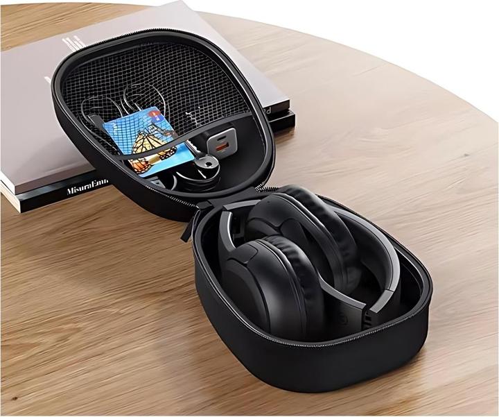 Actual product image Usams Etui na słuchawki nauszne czarny/black ZB292SNB01 (US-ZB292) (Headphone bag)